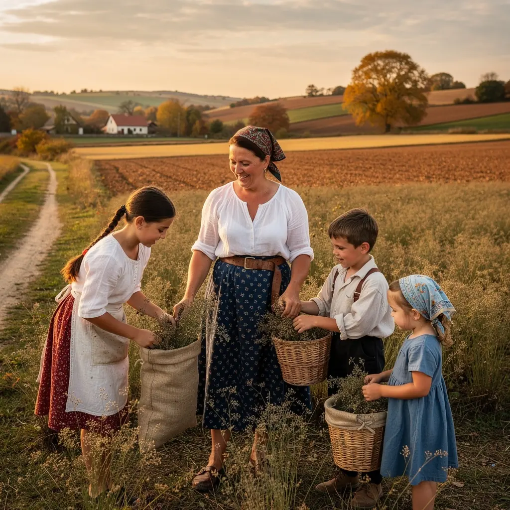 Friss kömény növény a kertben, zöld levelekkel és virágokkal.