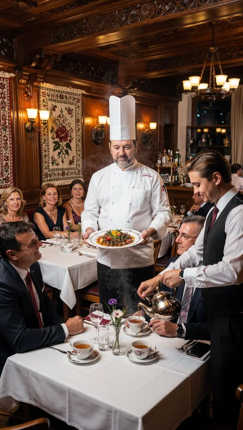 Köményes tea elkészítési folyamata, egy edényben forrásban lévő víz mellett.